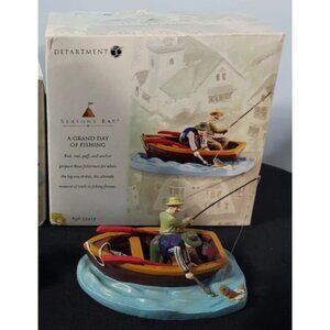 Department 56 NIB VINTAGE Seasons Bay A GRAND DAY of FISHING, #53419, 1999